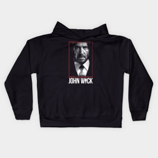 John Wick 90s Design Kids Hoodie